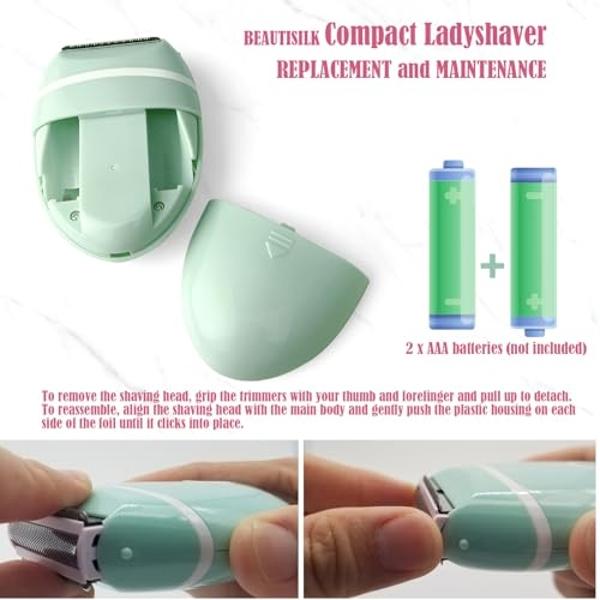 Philips Beauty Lady Electric Shaver Series 8000 with Electric Facial Hair Remover, Cordless, BRL166/91