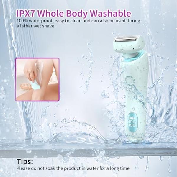 Dusk Razor for Women, Glide Pro 3.0 Razor, Duskofficial Razor Electric Shaver for Women, Dusk Glide Pro 3.0 Shaver, Silk Glide Pro Shaver, 2-in-1 Waterproof Painless Hair Removal W