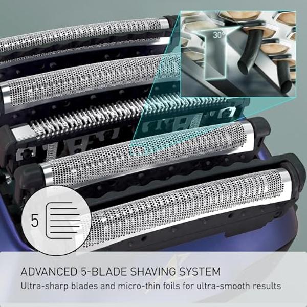 Clio PALMPERFECT Women's Electric Shaver and Bikini Trimmer - Versatile Cordless Wet Dry Shaver, Close, Gentle Shave Without Irritation or Discomfort, Perfect for Legs, Underarms, 
