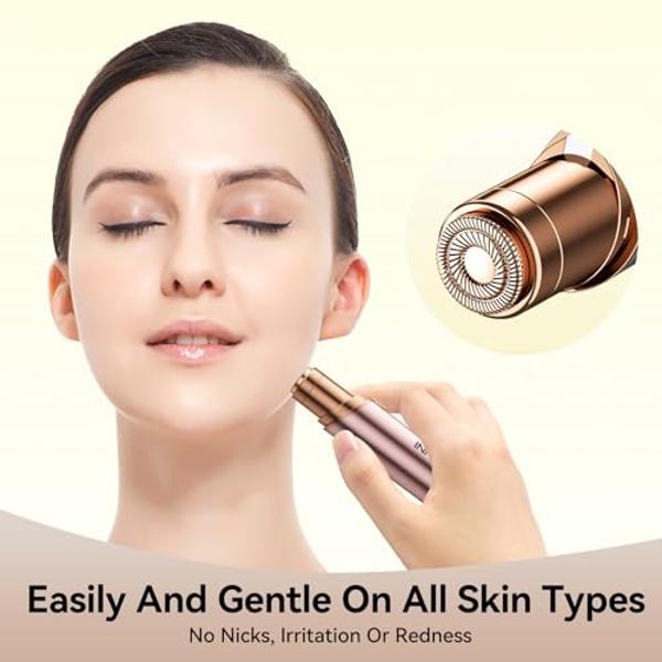 LADYSPOT™ Electric Razors for Women, Shaving and Grooming Sets with 3 Gurad and Replaceable Ceramic Blade Heads, Bikini Trimmer Women Pubic Hair Trimmer, No Nick, No Cut, No Razor 