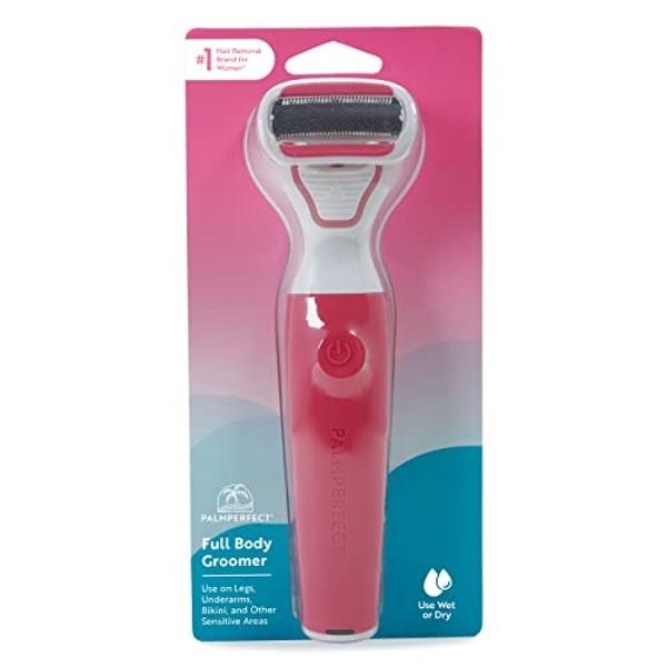 Clio PALMPERFECT Women's Electric Shaver and Bikini Trimmer - Versatile Cordless Wet Dry Shaver, Close, Gentle Shave Without Irritation or Discomfort, Perfect for Legs, Underarms, 