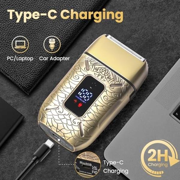 Pop Sonic Shaver for Women (Silver) - 5 Head Women's Electric Shaver - 360 Degree Flawless Hair Remover for Women w/Battery, USB Charging Cord, Cleaning Brush & Manual | Waterproof