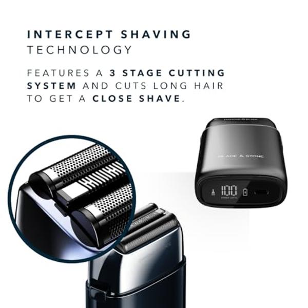 Panasonic ARC5 Electric Razor for Men with Pop-up Trimmer, Wet Dry 5-Blade Electric Shaver with Intelligent Shave Sensor and 16D Flexible Pivoting Head - ES-ALV6HS (Silver)