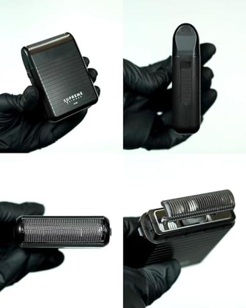 Foil Shavers for Men, Mini Razor, Compact Face Shaver, IPX7 Waterproof Wet Dry, Bright Grey