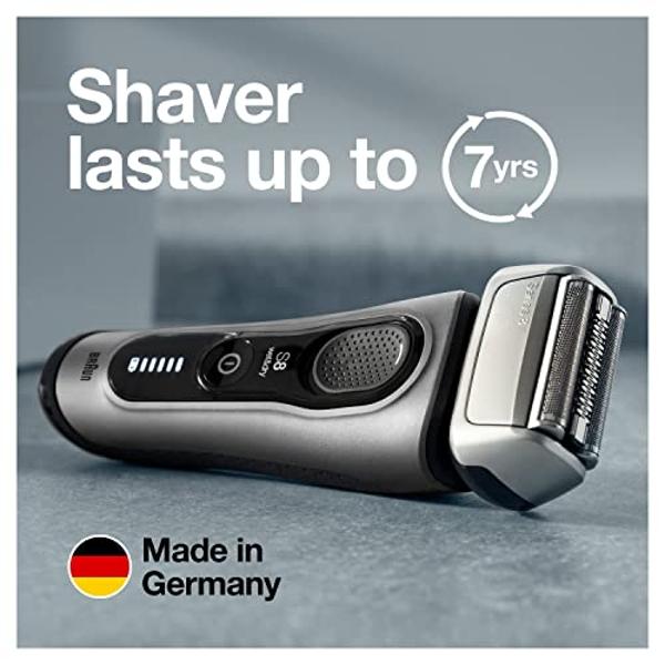 Braun Series 9 PRO+ Electric Razor for Men, 5 Pro Shaving Elements and Shave-Preparing ProComfort Head for Closeness & Skin Comfort, 6in1 SmartCare Center, Wet or Dry Use, Charging