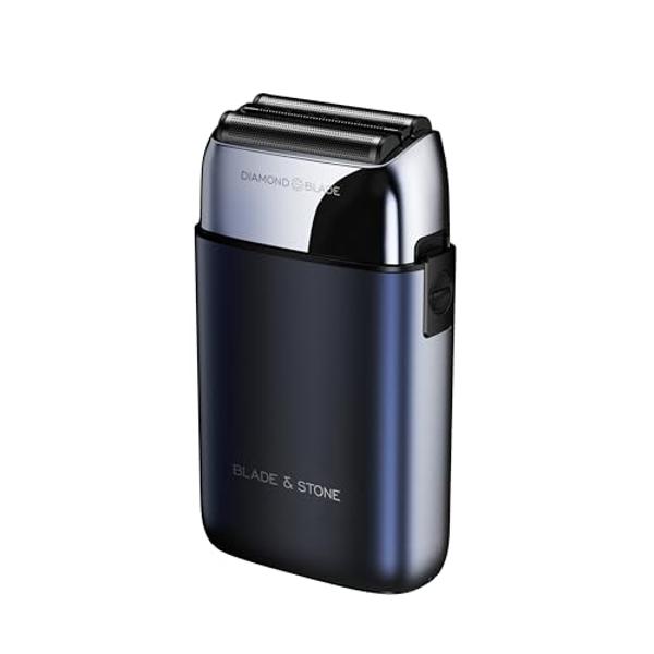 Blade & Stone™ PS501 Foil Shaver | Graphene-X™ Blade | Professional Foil Shaver for Men | 8000 RPM Durable Motor, All-Metal, Cordless Barber Shaver - Dark Night