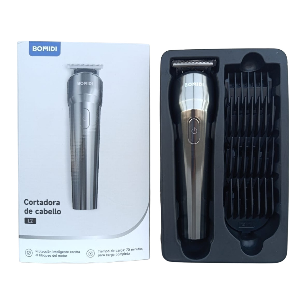 Bomidi Cortadora De Cabello L2. Recargable, 4 Peines