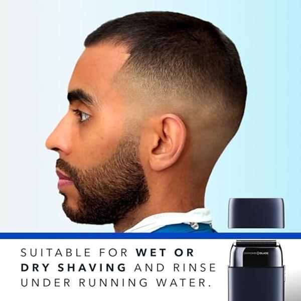 Scrorui Professional Foil Shaver for Men: Cordless Electric Razor with High-Speed Dual Blades, Rechargeable USB-C, IPX6 Waterproof & Travel-Friendly/Home Use