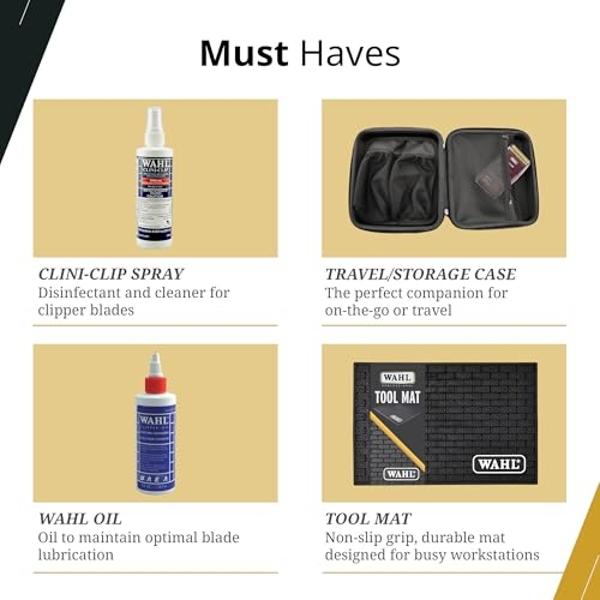 Wahl Professional Corded 5 Star Unicord Combo Includes Magic Clip Razor Edger QC Trimmer Electromagnetic Motor Model 8242