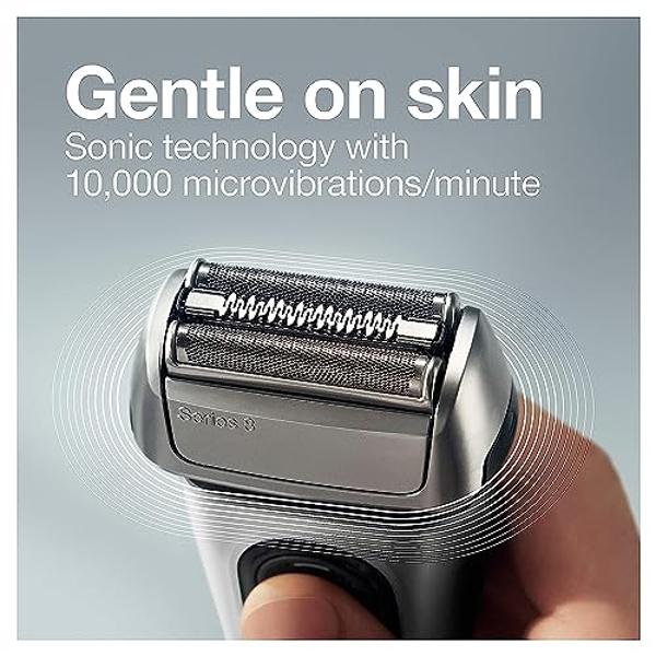 KEMEI Foil Shaver Double Electric Shaver for Men Electric Razors Head Shavers for Bald Men Barber Supplies Hair & Beard Trimmer Cordless Rechargeable