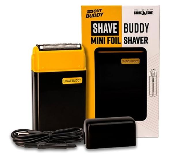 Shave Buddy, Compact Foil Electric Shaver for Face & Body, Maintains 5 O'Clock Shadow, Lightweight & Water Resistant, 1 Count