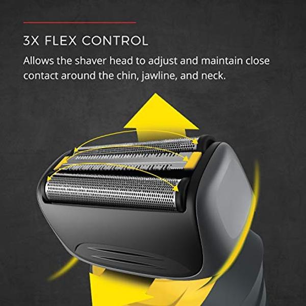 Remington Virtually Indestructible Foil Shaver for male 5100 PF7855, Yellow