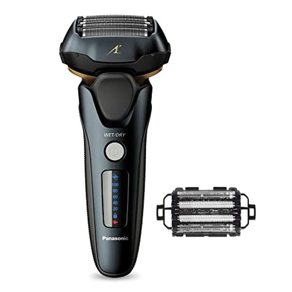Panasonic Arc5 Electric Razor for Men ES-LV67-K + Replacement Outer Foil WES9173P, Wet Dry 5-Blade Shaver with Intelligent Shave Sensor and 16D Flexible Pivoting Head, ES-AM67-K, B