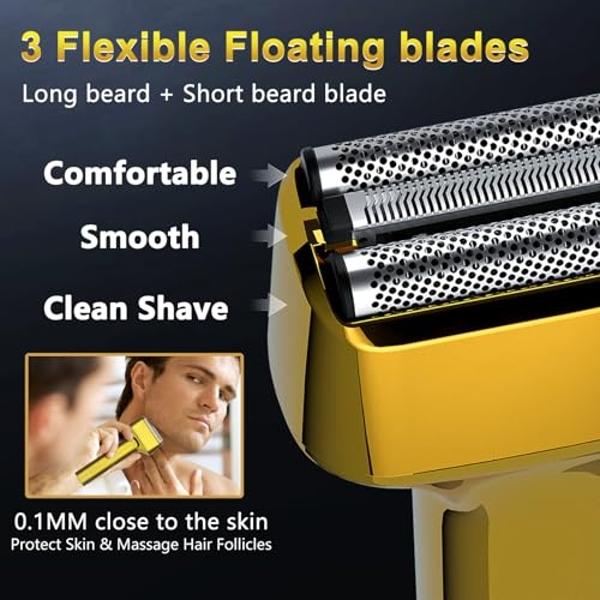 GSKY Professional Hair Clippers and Trimmer Set, Cordless, Waterproof, for Men's Hair Cutting and Beard Trimming