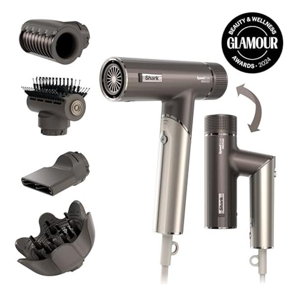 INFINITIPRO by CONAIR Hair Dryer with Diffuser | Salon Performance AC Motor Blow Dryer | Includes Diffuser, Concentrator and Bonus Blow-Out Brush | Orange | Packaging May Vary