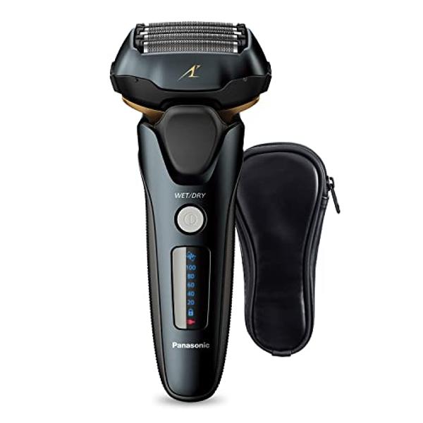 Panasonic ARC5 Electric Razor for Men with Pop-up Trimmer, Wet Dry 5-Blade Electric Shaver with Intelligent Shave Sensor and 16D Flexible Pivoting Head - ES-LV67-K (Black) (Renewed