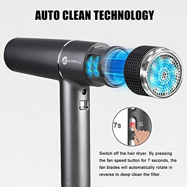 CONFU Hair Dryer, Professional Ionic Salon Blow Dryer with Diffuser for Women and Men, 5X Fast Drying, Powerful and Quiet Hair Blow Dryer for Fast & Easy Styling (1875 Watts)