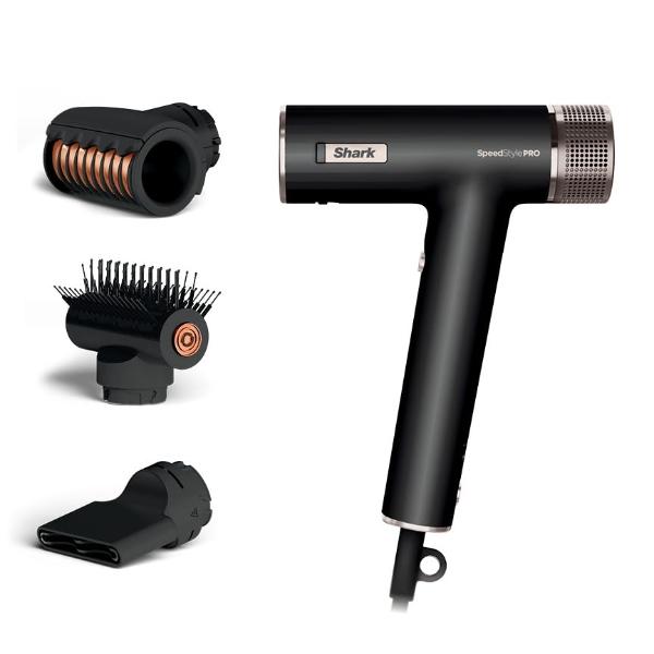 Shark SpeedStyle Pro Professional Performance High-Velocity Hair Dryer System with Scalp Shield and IQ Speed Styling & Drying Suite, Straight and Wavy Hair, Lightweight, Ionic, No 