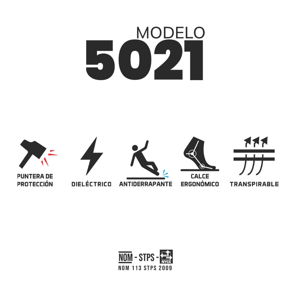 Bota seguridad hombre Armada 5021 dieléctrica con casquillo