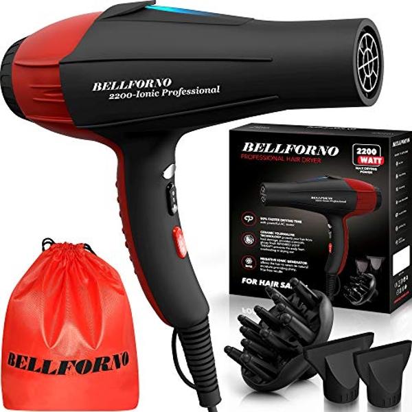 INFINITIPRO by CONAIR Hair Dryer with Diffuser | Salon Performance AC Motor Blow Dryer | Includes Diffuser, Concentrator and Bonus Blow-Out Brush | Grey - Amazon Exclusive | Packag