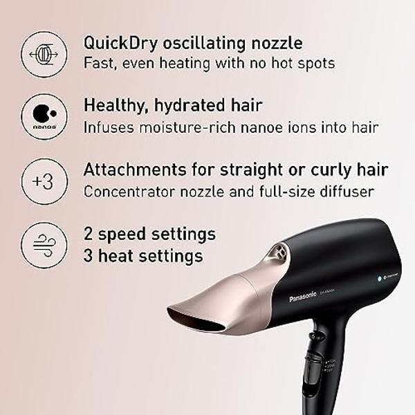 Conair 1875 Watt Turbo Hair Dryer, Blue/Black