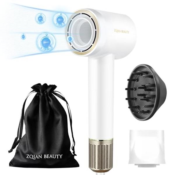 CONFU Hair Dryer, 110000 RPM Fast Drying Blow Dryer with Magnetic Diffuser and Concentrator, Professional Lightweight Ionic Hair Dryer for Women and Men