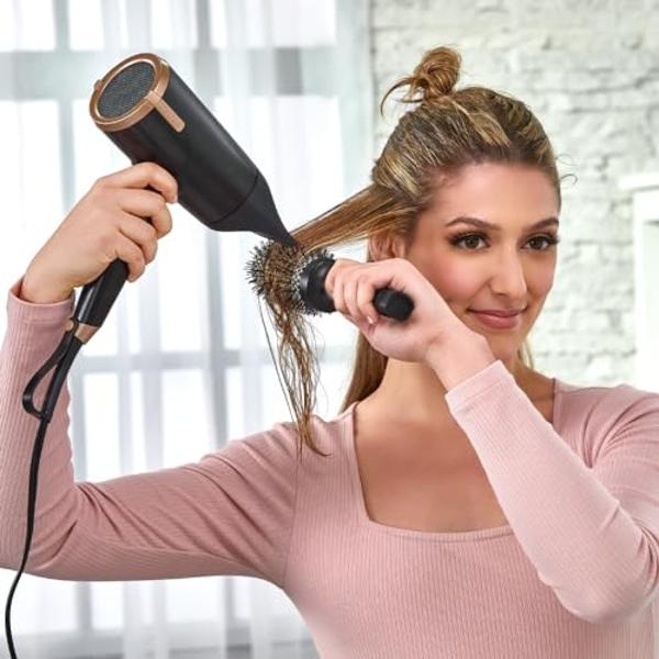 Remington One Ionic Hair Dryer Blow Dryer with Diffuser, Concentrator and Fly Away Tamer for Fast Drying and Less Frizz