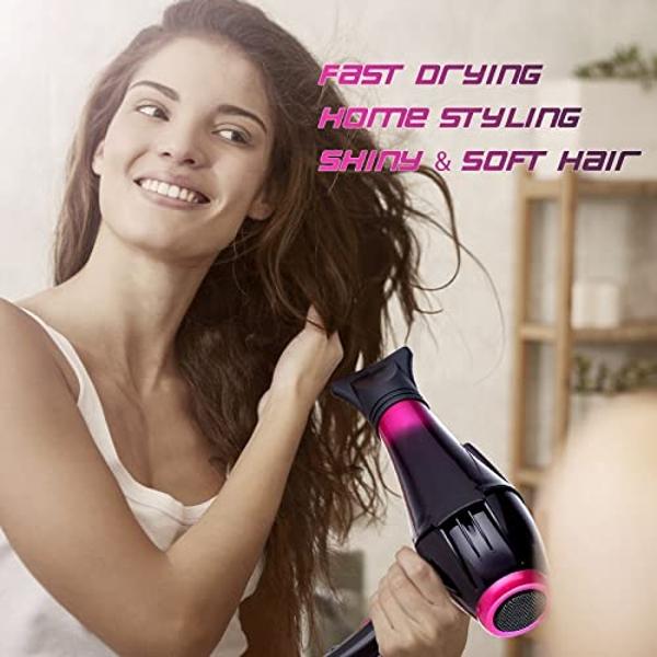 Hair Dryer Professional Blow Dryer Negative Ions 3500W Powerful Fast Drying Low Noise Long Cord Quick Dryer with Nozzle and Diffuser Hair Blow Dryer with 2 Speed and 3 Heat Setting