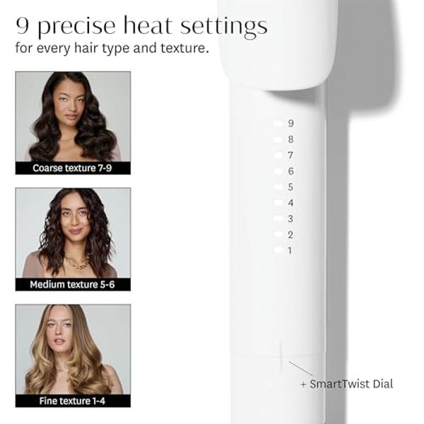 T3 SinglePass Curl X Extra-Long Barrel Curling Iron with 9 Heat Settings and Ceramic Barrel for Fast Styling and Lasting Results on All Hair Types