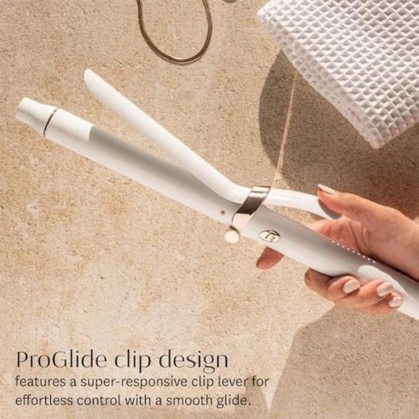 T3 SinglePass Curl X Extra-Long Barrel 1" Curling Iron with 9 Heat Settings and Ceramic Barrel for Fast Styling and Lasting Results on All Hair Types