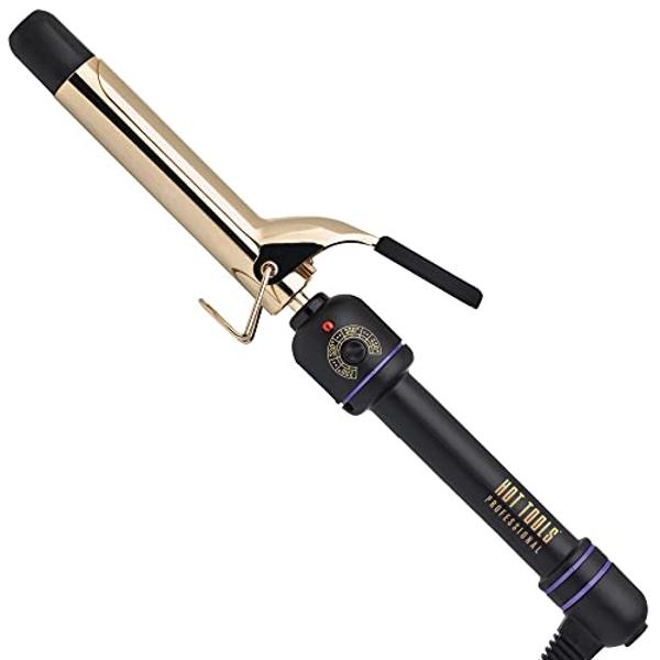 CHI Spin N Curl, Curling Iron For Healthy & Shiny Effortless Curls & Waves, Provides Preset Temperature Settings For Each Hair Texture, Rose Gold