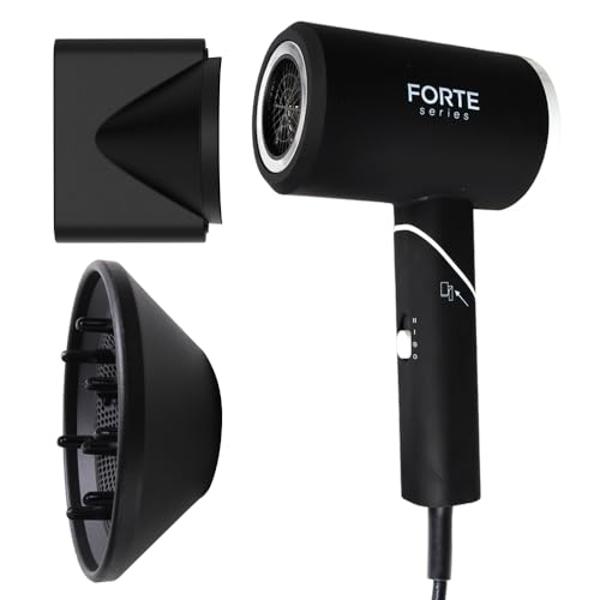 Forte Series Forte Pro Hair Dryer for Men, Magnetic Nozzle Attachment, 110-125V, Black