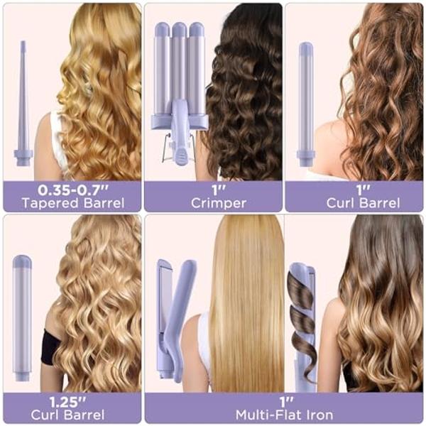 Revlon Perfect Heat Triple Ceramic Curling Brush Iron | for Silky Smooth Wave Curls (3/4 in)
