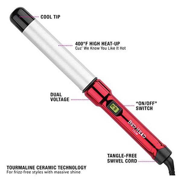 Bed Head Curlipops Clamp-Free Curling Iron | For Tousled Curls, Massive Shine, and Frizz Free Styles | Easy-to-Use Curling Wand for All Hair Types (1-1/4 in)