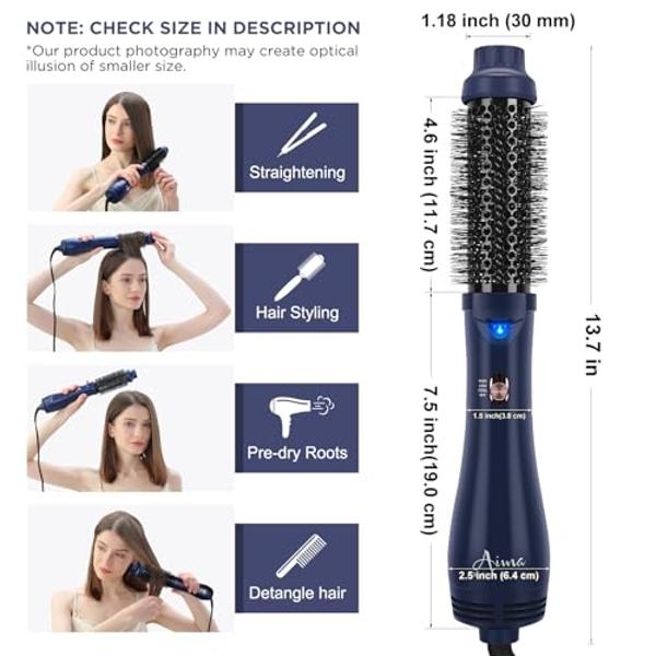 REVLON One Step Volumizer Plus Hair Dryer and Styler | More Volume, Less Damage, and More Styling Control for Easy and Fast Salon-Style Blowouts, Plus Travel Friendly (Mint)