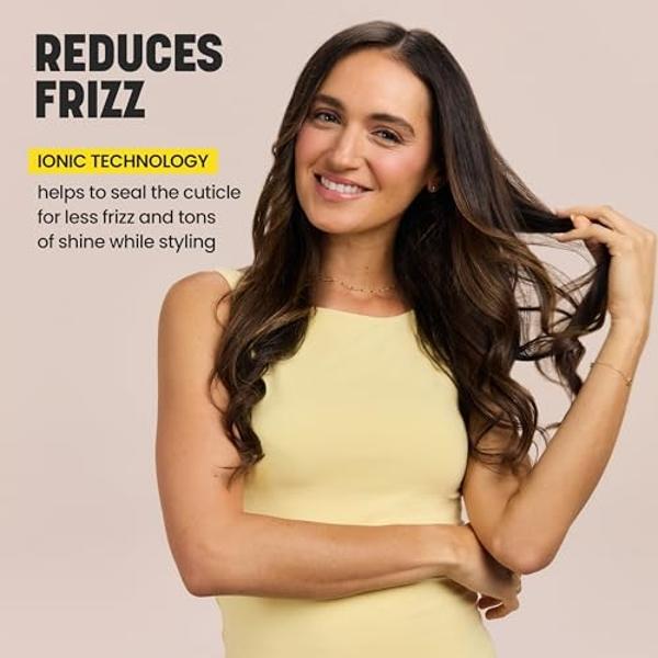 Drybar The Half Shot Small Round Blow-Dryer Brush | Faster, Easier Blowouts, From Wet to Dry, Customized Styling, Perfect for Layers, Defines Curls & Waves