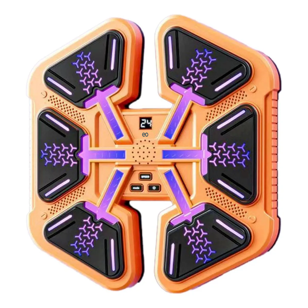 Equipo De Boxeo Música Con Pantalla Digital Modo Ajustable Naranja