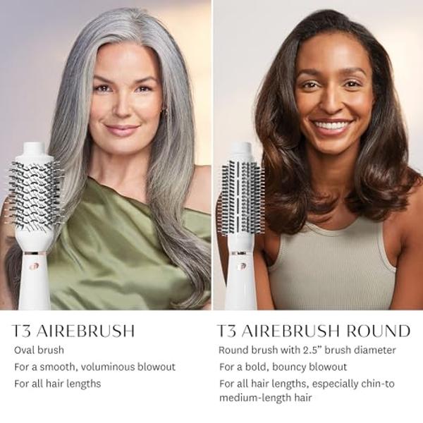 L'ANGE HAIR Le Vite Straightening Brush | Heated Hair Tool for Smoother, Frizz-Controlled Look | Dual-Voltage Hot Brush Straightener for Effortless Styling & Shine | Ceramic Standa