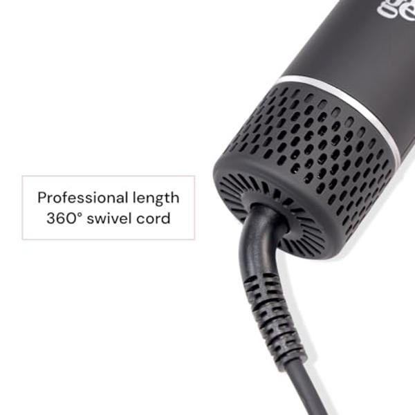 TYMO Ionic Hair Straightener Brush - Straightening Comb with 10M Negative Ions, 25s Heat-up, 16 Temps, Dual Voltage, LED Display | Ceramic Hot Comb Hair Brush Straightener for Wome