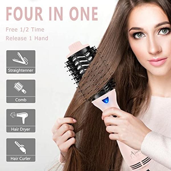 REVLON One Step Volumizer Plus Hair Dryer and Styler | More Volume, Less Damage, and More Styling Control for Easy and Fast Salon-Style Blowouts, Plus Travel Friendly (Teal)