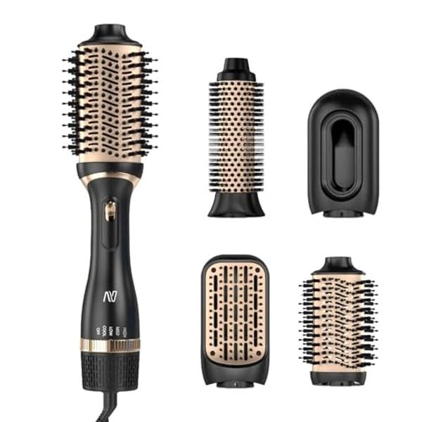 Nycoba Hair Dryer Brush, Multifunctional Hot Air Brush with Adjustable Heat Settings for Different Hair Types, Negative Ion Technology & Quick Drying