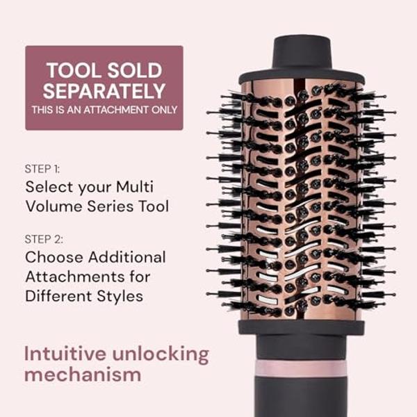 CALISTA GoGo Mini Heated Round Brush | Curl, Touch-Up, De-Frizz, and Style Hair with the Mini 7” Styling Tool | Heats to 365°F | Perfectly Designed Travel Tool | Dual Voltage (Retr