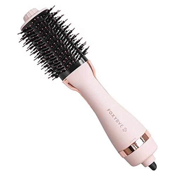 3 in 1 Air Styler with Travel Case - Ionic Hair Dryer & Air Wrap Curlers for Curling Drying, 1 Inch Curling Iron Barrel, Frizz-Free Blow Dryer No Heat Damage Fit for All Hair Types