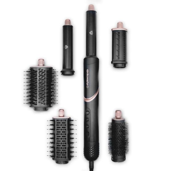 SRI StyleWrap Pro 7-in-1 Coanda Air Hair Multi Styler and Dryer Brush with Negative Ions, Lighter and Foldable Design, Quiet Brushless Motor, Aviation-Grade Aluminum, Memory Functi