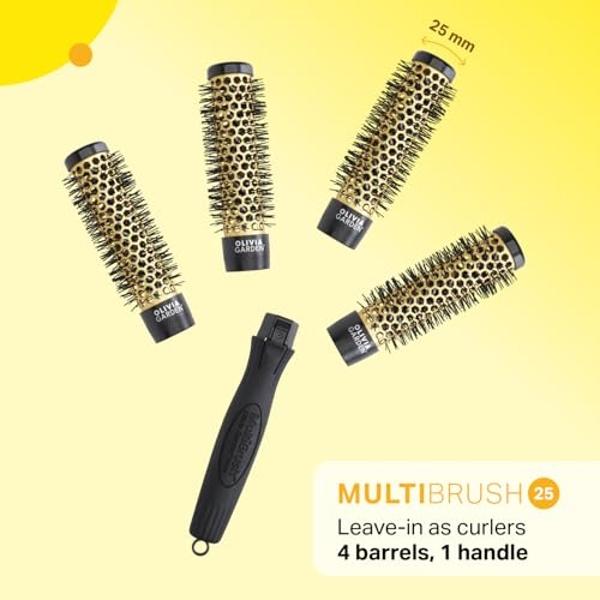 Olivia Garden MultiBrush Detachable Thermal Styling Hair Brush (5-Piece Kit 1" 26mm)