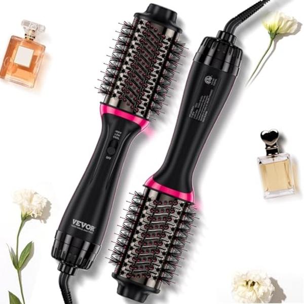 Blow Dryer Brush, Alledge 5 in 1 Hair Thermal Brush and Styler Set for Easy Salon-Style Blowouts with Detachable Negative Ionic Brush Head and Comb for Hair Drying Straightening Cu