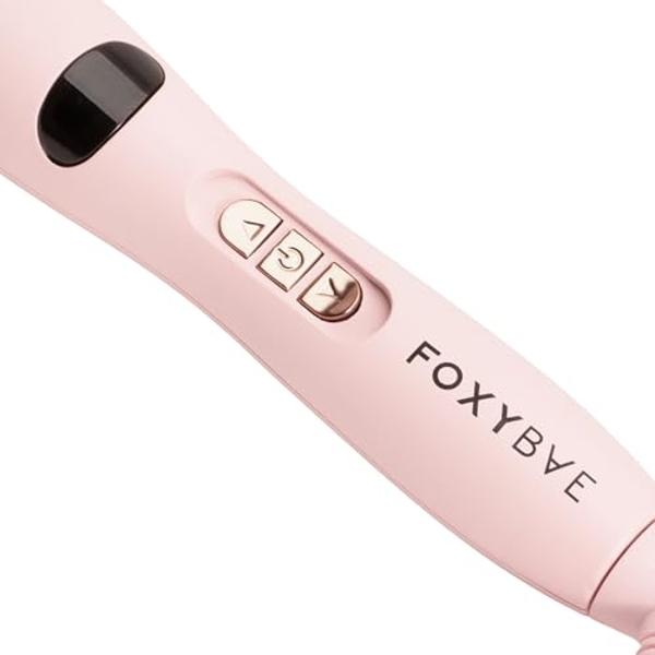 FoxyBae Hot Round Brush Hottie Hot Ceramic Hairbrush 1.5" - Curler & Straightener - Multi-Styler - Fight Frizz & Add Volume (Blush)