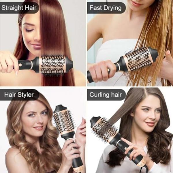 Nycoba Hair Dryer Brush, Multifunctional Hot Air Brush with Adjustable Heat Settings for Different Hair Types, Negative Ion Technology & Quick Drying