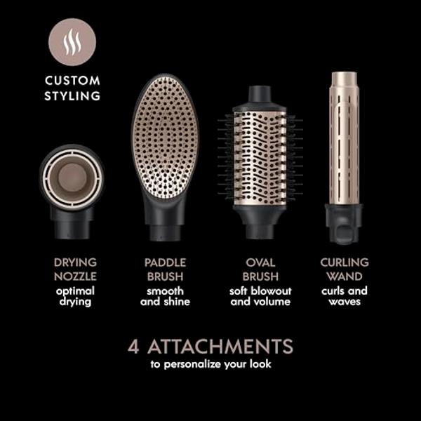 Blow Hair Dryer Brush One-Step Hot Air Brush and Volumizer, Oval Brush for Blow Drying, 4 in 1 Styling Tools for Women，2024 New