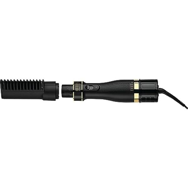 Thermal Brush for Blowout Look, 1.5 Inch Detachable Ion Ceramic Heated Round Brush for Hair Straightening & Curling Styler Tools, Makes Hair Smoother, Dual Voltage Thermal Hair Bru